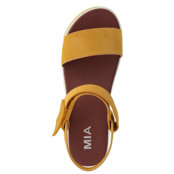 MIA ๐ฃJessy Odelia Platform Sandals in Mustard Brus footwear - Picture 4 of 13